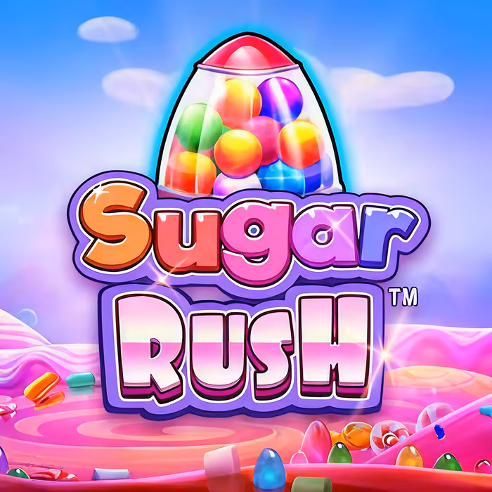 Sugar Rush slot displaying sweet treats and cluster pay mechanics