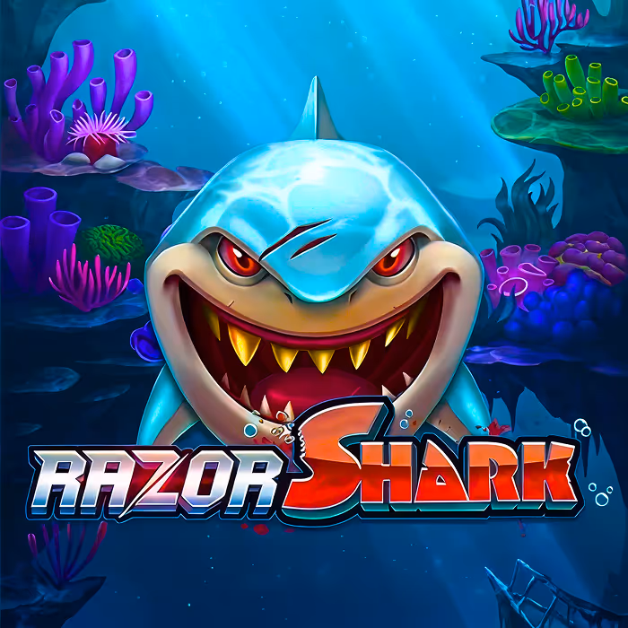 Razor Shark underwater adventure slot with mystery stacks and golden shark feature